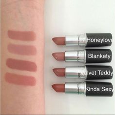 Mac Swatches, Best Makeup Primer, Mac Lipstick Swatches, Make Up Designs, Red Lipstick Makeup, Nyx Lipstick, Lipstick Designs, Glamour Makeup