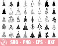 christmas trees svg files for cutting