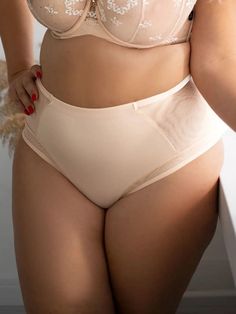 Kris Line Nude Fortuna Midi Comfort Briefs Beige Shaping Full Coverage Bottoms, Supportive High Waist Beige Bottoms, Micro-elastic Beige Shapewear Bottoms, Feminine Fitted Bottoms With High-cut Leg, Supportive Beige Shapewear Bottoms, Beige Soft Touch Intimate Briefs, Solid Shapewear Bottoms Bra-friendly, Feminine High-waist Beige Bottoms, Supportive Beige Shapewear Briefs