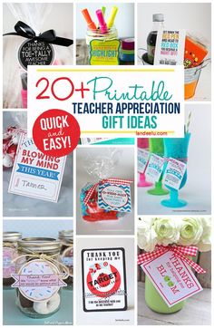 20 printable teacher appreciation gift ideas