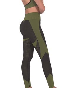 The Trois Seamless Legging is unique within our collection as it features two different fabric designs within the same legging! The colorful black and green striped design alternates with pure black ruched/stippled fabric areas, which gives these leggings style and sophistication combined with practicality of the highest level. Unique and chic style coupled with a high-compression bodycon fabric makes the Trois legging one of the best in our collection. Pair it up with the Trois Black/Green Spor Green Sports Bra, Green Sports, Leggings Style, Pure Black, Fabric Designs, Seamless Leggings, Shop Mens Clothing, Green Jacket, Leggings Fashion