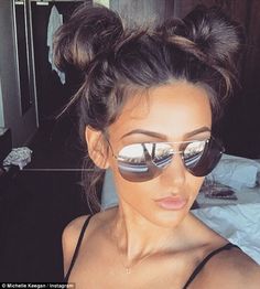 Double Buns Hairstyle, Cute Medium Length Hairstyles, Mark Wright, Michelle Keegan, Peinados Recogidos, Hairstyle Look, Cat Eyes