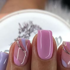 Spring Pedicure, Pedicure Colors, Purple Nail, Her Nails, Pink Nail, Dipped Nails, Square Acrylic Nails, Minimalist Nails, Fire Nails