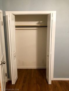 Do you want to make the most efficient use of space in a reach-in closet? I’m sharing how we replaced our reach-in closet with an Ikea Pax system as part of our most recent master bedroom makeover. The Ikea Pax closet system has been a favourite of mine for several years now, ever since we... Ikea Built In Closet Pax Wardrobe, 5 Ft Closet Ideas, Pax In Closet, Built Ins Closet Diy, Ikea Reach In Closet Hack, Wardrobe Insert Ideas, Non Walk In Closet Organization, Ikea Closet System Small Spaces, Wardrobe Inserts Closet Ideas