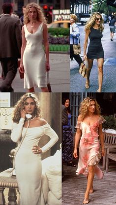 Carrie Bradshaw Body Goals, Messy Chic Outfit, Iconic Carrie Bradshaw Outfits, Carrie Bradshaw Dress, Satc Outfits, Christmas Thrift, 70s Y2k, 00s Aesthetic