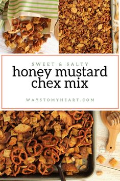 sweet and salty honey mustard chex mix