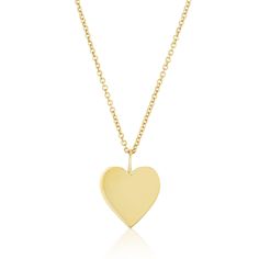 SARAH CHLOE LILY SOLID HEART PENDANT Chloe Jewelry, Jewelry Heart, Heart Pendant Gold, Cable Chain, Heart Pendant, Chloe, Gold Necklace, Gold Plate, Lily