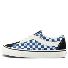 Vans Bold Ni Checkerboard Blue/White VN0A3WLP5E2 (SNKR/Unisex) Your Perfect, Blue White, Blue And White, Sneakers, Blue, White