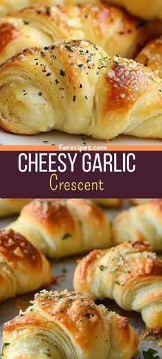 cheesy garlic croissants are the perfect appetizer for any occasion