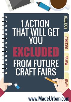 a poster with the words, action that will get you excited from future craft fairs