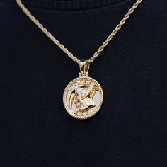 Introducing the "Memento Mori Coin Pendant" inspired by the latin phrase " Remember you will die". This gold coin pendant is a great staple piece, you can pair this with any of our classic chains. In this picture we see it is paired with our "2mm Rope Chain In Yellow Gold" for a classic look that can be worn alone or styled with other layered chains. Upgrade your fit with GLD’s top pieces! This product is guaranteed for life - GLD will repair the item should you experience any defects in craftsm Memento Mori Coin, Gold Coin Pendant, Layered Chains, Vermeil Jewelry, Gold Coin, Custom Earrings, Memento Mori, Mens Accessories Fashion, Coin Pendant