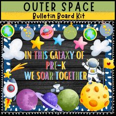 the outer space bulletin board kit