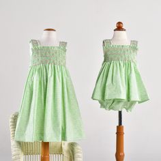 Summer is still here and our Laura Collection is the perfect dress to celebrate the warm, sunny days! Impeccable geometric hand smocking in tones of light green and bubble gum pink creating the sweetest color harmony. Laura’s charm lies in its intricate hand smocked bodice and sleeves that have been beautifully decorated with rococo’s. Very feminine, Laura is made from a printed light green poly cotton fabric. Playful Smocked Dress With Smocked Bodice For Summer, Playful Summer Smocked Dress With Smocked Back, Playful Summer Smocked Dress, Playful Smocked Summer Dresses, Playful Summer Smock Dress, Playful Smocked Dress For Spring With Smocked Bodice, Playful Smocked Dress With Smocked Bodice For Spring, Spring Playful Smocked Dress With Smocked Bodice, Playful Smocked Dress For Spring