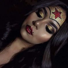 45+ Horrifying Halloween Makeup Ideas for Women - HubPages Wonder Woman Makeup, Brown Matte Lipstick, Makeup Zombie, Halloween Make-up Looks, Creepy Halloween Makeup, Halloween Makeup Ideas, Halloween Makeup Pretty, Make Up Inspiration, Pretty Halloween