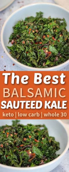 the best balsamic sauteed kale keto low carb whole 30