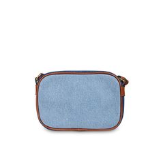 Color: Blue Denim blue bag from the French brand Chloé, made of soft organic cotton. This bag has a practical top zip closure and is equipped with an internal organic cotton twill lining. The brown adjustable shoulder strap adds a touch of practicality. It is embellished with a Chloé band inspired by the classic women's "Woody" and brown leather finishes for a refined and refined look. Dimensions (L x H x D): 17cm x12cm x5,5cm 100% Oragnic cotton. Denim Blue Canvas Shoulder Bag With Zipper, Denim Blue Canvas Crossbody Bag, Blue Canvas Bag With Zipper Closure, Denim Blue Cotton Bag With Adjustable Strap, Denim Blue Cotton Crossbody Shoulder Bag, Denim Blue Cotton Shoulder Bag With Zipper Closure, Denim Blue Canvas Bag With Adjustable Strap For Travel, Blue Cotton Canvas Bag With Zipper, Denim Blue Cotton Bag With Zipper Closure