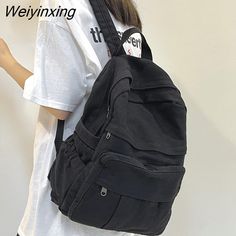 Shipping: Worldwide Express Shipping AvailableDelivery time: 🚚7-15Days Fast ShippingReturns: Fast refund,💯100% Money Back Guarantee.Brand Name: rentengerOrigin: Mainland ChinaMain Material: CanvasLining Material: PolyesterBackpacks Type: SoftbackInterior: Cell Phone PocketInterior: Computer InterlayerHandle/Strap Type: Soft HandleExterior: Solid BagDecoration: NONEClosure Type: zipperTechnics: JacquardCapacity: 20-35 LitreItem Type: BackpacksCarrying System: Arcuate Shoulder StrapGender: WOMEN Fashion College Student, College Student Style, Backpacks For College, Large Capacity Backpack, Women's Backpack, Vintage Backpacks, College Backpack, School Bags For Girls, Backpack Brands