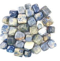 PRICES MAY VARY. Jet Sodalite Tumbled Stone Approx 0.75 - 1 inch provide healing in all areas of your life, and notably in your mind. Sodalite brings inner peace. Keep sodalite in your pockets and in every room of your house, so its peaceful properties will flow all around you. Sodalite is a dark blue stone with white calcite interspersed. Please note that at times the sizes of stones may vary but the metaphysical properties of combined effect is excellent. Use is once, use it always. Many peopl Tumbled Crystals, White Calcite, Decorative Stones, Energy Balance, Zodiac Stones, Healing Vibrations, Chakra Pendant, Seven Chakras, Crystals Stones