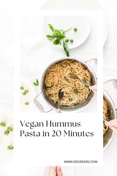 vegan hummus pasta in 20 minutes is the best way to start your day