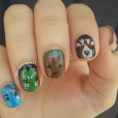 Comic Nails, Pedicure Tips, Galaxy Nail Art, America Nails, Ideas Uñas, Guardians Of The Galaxy Vol 2, Marvel Tattoos, Galaxy Nails