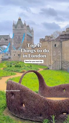 the top 7 things to do in london guide for your next trip, with text overlay