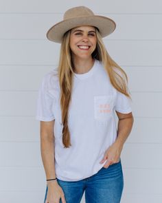 The Shimmer Pocket Tee features a heartwarming design that combines Taylor's lyrics "I can still make the whole place shimmer." on our favorite Comfort Colors pocket t-shirt. The design is tastefully crafted with attention to detail with the front pocket as her birth year 1989, showcasing the love and connection for our Taylor fans. 100% Preshrunk CottonWhiteUnisex Sizing: S M L XL 2X 2/4 6/8 10/12 14/16 16/18 Love And Connection, School Spirit Shirts, Taylor Lyrics, Back Pictures, Spirit Shirts, Birth Year, Hand Made Jewelry, Pocket Tshirt, Pocket Tee