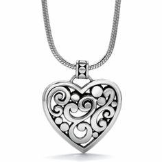 Contempo Heart Necklace  available at #Brighton Good Luck Necklace, Kay Jewelry, Diamond Jewelry Necklace, Diamond Solitaire Necklace, Jewelry Images, Antique Engagement Rings, Heart Jewelry