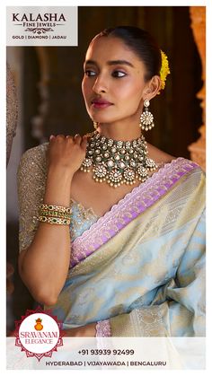 Saree 2023, Indian Wedding Sari, Jadau Jewellery, Blouse Works, Kundan Jewellery Bridal, Blouses Designs, 100k Followers, Wedding Sari, Jewellery Bridal