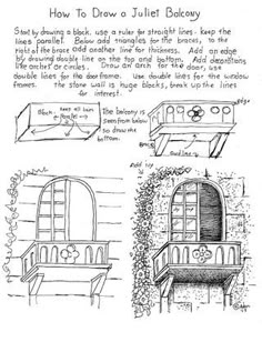 Lesson Notes, Painting House, Juliet Balcony, Some Drawings, Kids Painting, Basic Drawing, Sketchbook Pages