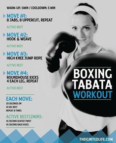 a woman with boxing gloves on is posing for a poster