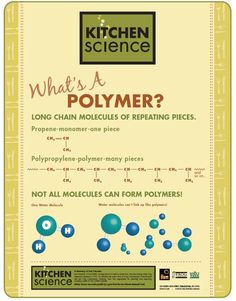 what's a polymer? info sheet for the kitchen science program, which includes information on how to use polymer