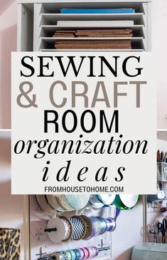 Sewing & Craft Room Organization: 10+ Amazingly Simple Storage Ideas How To Store Fabric Organizing Ideas, Ways To Store Fabric, Sewing And Craft Room, Fabric Storage Ideas, Craft Room Storage Ideas, Fabric Storage Solutions, Sewing Craft Room, Craft Room Organization Ideas, Small Sewing Rooms