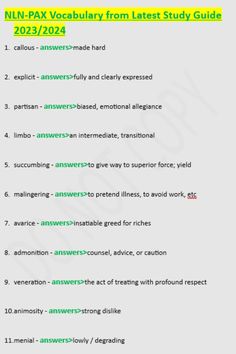 the ni - pax vodably from last study guide is shown in green