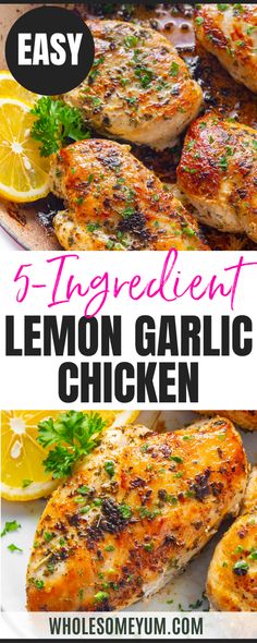 Lemon Garlic Chicken Keto Lemon Garlic Chicken, Lemon Garlic Herb Chicken, Lemon Garlic Chicken And Green Beans, Lemon Chicken Healthy Clean Eating, Chicken Marinade For Oven Baked, Lemon Garlic Chicken Oven, Chicken Thighs Lemon Garlic, Lemon Garlic Sauce For Chicken, Chicken Breast Recipes Lemon Garlic