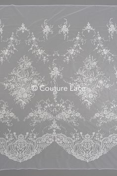 Are you searching for exquisite floral bridal lace, floral French lace, or off-white flower lace for your dream wedding gown? Look no further! Our collection features a stunning array of couture lace options that will elevate your wedding attire to new heights. Whether you desire a delicate floral pattern or a timeless design, our floral wedding lace with beautiful sequins is meticulously crafted to make your gown truly unforgettable. Explore our exclusive range of couture lace today and let you Elegant White Lace With Intricate Embroidery, Elegant White Lace With Floral Embroidery, Elegant Cream Lace Embroidered Fabric, Elegant Wedding Embroidered Fabric With Lace Trim, Elegant Lace With Intricate Embroidery For Ceremony, Elegant Cream Embroidered Lace Fabric, Elegant Floral Embroidered Wedding Lace, Elegant White Embroidered Fabric With Scalloped Lace, Elegant Cream Lace With Intricate Embroidery