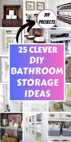 25 clever diy bathroom storage ideas that are easy to do in the small space