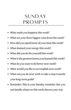 Reset Journal Prompts, Reset Journal, Dinner With Family, Graduation Dinner, Sunday Reset