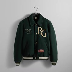 Mens Varsity Jacket, Varsity Outfit, Sports Day Outfit, Race Day Outfits, Designer Jackets For Men, Coaches Jacket, Kith Women, Varsity Letterman Jackets, Ronnie Fieg