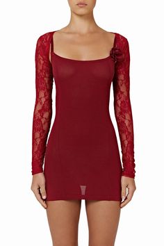 ROMANZA dress- rosso – BĀMBA SWIM International Elegant Red Mini Dress With Lace Trim, Elegant Mini Dress With Rose Detail, Elegant Mini Dress With Rose Detail For Formal Occasions, Elegant Formal Mini Dress With Rose Detail, Elegant Red Lace Dress With Lace Trim, Elegant Red Lace Dress For Date Night, Bamba Swim, Minimal Vintage, Birthday Fits