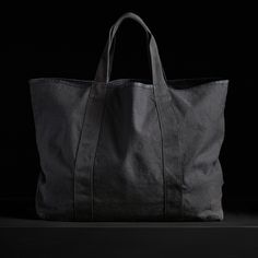 Large Canvas Tote in Black | James Perse Los Angeles Archive Pieces, Travel Tote Bag, Travel Beach, Small Canvas, Carry All Bag, Travel Tote, Large Canvas, Shopping Tote, Black Canvas