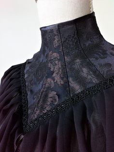 High Neck Black Capelet, Wedding Black Cape, Vampire Costume Victorian capelet made of black brocade and black chiffon fabric. It has back satin lacing and 13 plastic bones. NEW Brocade The brocade od the neck corset is the one of the last photo. -------------------------------------------- SHIPPING Please provide a valid phone number so that the package can be delivered correctly. ------------------------------------------ FOLLOW US Facebook: https://www.facebook.com/haizeaarranz Instagram: @ha Black Capelet, Gothic Cosplay, Wedding Dresses Ideas, Neck Corset, Vampire Costume, Black Cape, Wedding Black, Top Wedding Dresses, Dresses Ideas