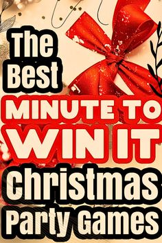 Looking for Christmas Eve games that are perfect for all ages? These Minute to Win It Christmas games will keep the whole family entertained and add a festive touch to your Christmas party activities. Save this pin so you can easily plan your next holiday gathering! Christmas Games For All Ages, Office Holiday Party