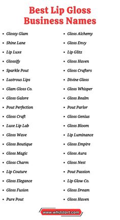 Looking for cool and catchy names for your lip gloss business? You’re in the right place! I’ve been helping folks like you find the perfect names for their businesses for four years, and now I’m here to help you.  In the world of lip gloss, a great name can really make a difference. Whether you’re starting a new line or rebranding an existing one, finding the right name is super important. I’ve put together a list of unique and creative names that I think will really help your business stand out. Ideas For Lipgloss Business, Names For Lip Gloss Business, Small Business Lip Gloss Name Ideas, Lipgloss Brand Name Ideas, How To Make A Brand Name, Small Businesses Name Ideas, Lip Gloss Brand Name Ideas, Lip Gloss Business Ideas Logo, Lip Gloss Business Ideas Names