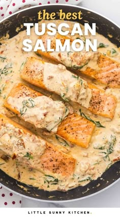 the best tuscann salmon recipe in a skillet