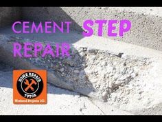 cement step repair with the words cement step repair