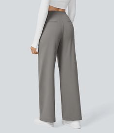 Discover Women’s Halara Flex™ High Waisted Plicated Side Pocket Straight Leg Work Pants at Halara, Crowd-Approved Affordable Choices Made For What Moves You. Comic Guide, Corporate Girlie, Meeting Outfit, High Waisted Dress Pants, Slacks For Women, Party Rock, Style Goals, Jean Large, 2024 Style