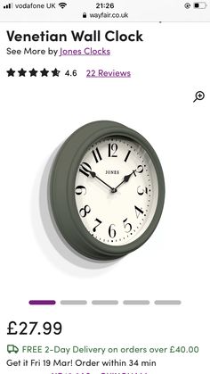 an image of a wall clock for sale