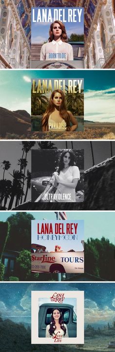 the movie poster for lana del ray's landalerry, which is being released on