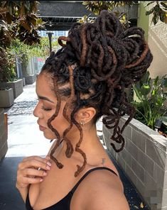 Loc Hairstyles Prom, Half Up Half Down Loc Styles For Women Long, 50 Locs Count, Loc Styles Prom, Curly Loc Bun, Locs Updos For Black Women, Wedding Loc Styles For Women, Updo With Locs, Long Loc Hairstyles For Women