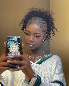 Feed In Braids Hairstyles, Quick Natural Hair Styles, Curls Hairstyles, Hairstyle Inspo, Girls Natural Hairstyles, Cute Box Braids Hairstyles, Hair Techniques, Protective Hairstyles Braids, Pretty Braided Hairstyles